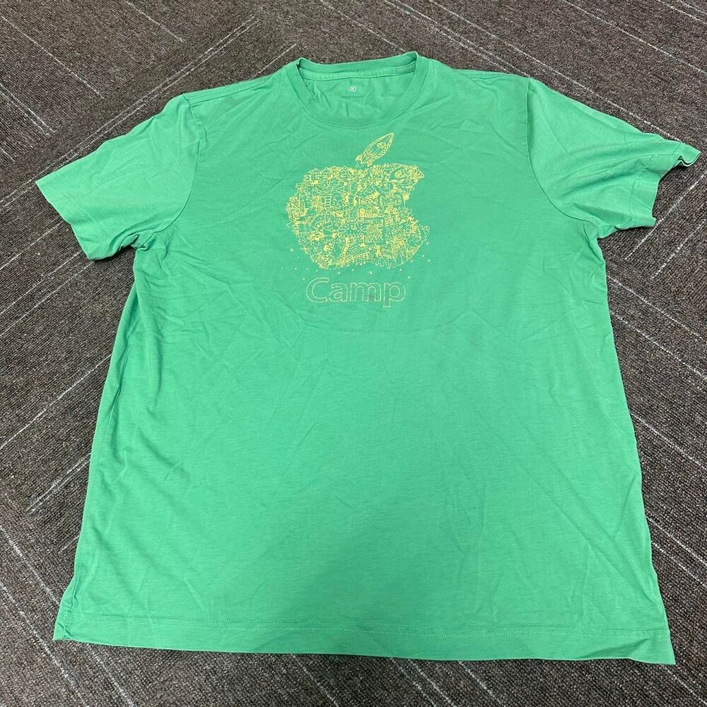 Apple Men's Green T-shirt